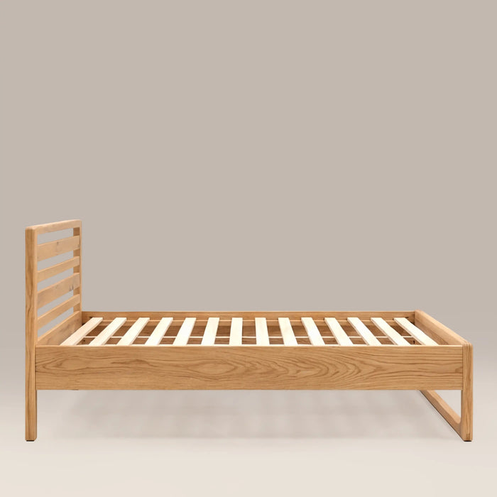 Blair Wooden King Bed Oak