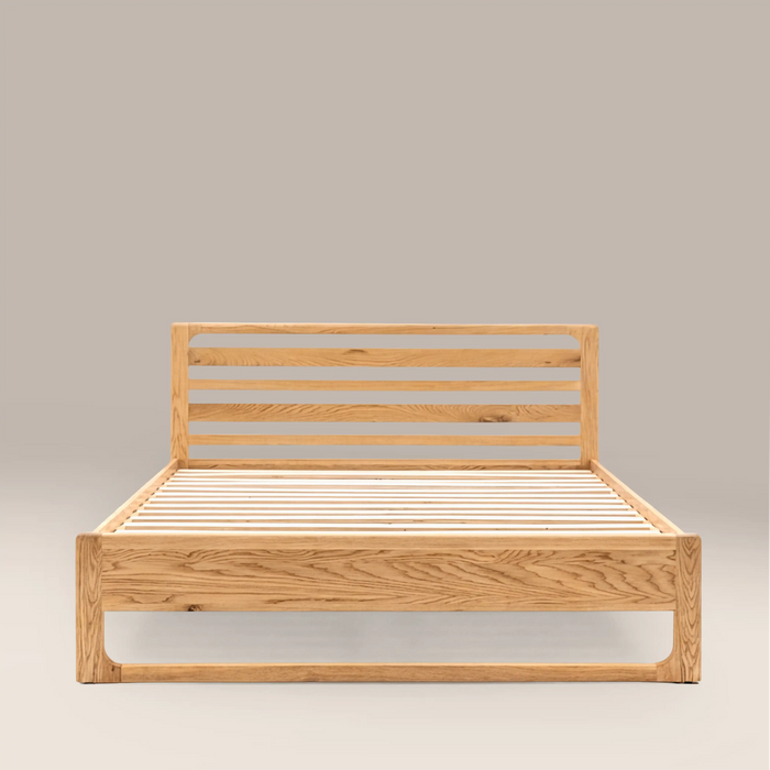 Blair Wooden King Bed Oak