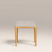 Percy Low Stool | Ivory Fabric & Oak