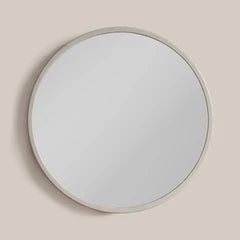 Suvi Round Dressing Table Mirror, 60 cm | Ivory