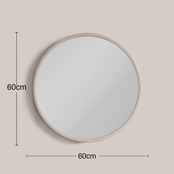 Suvi Round Dressing Table Mirror 60 cm Ivory