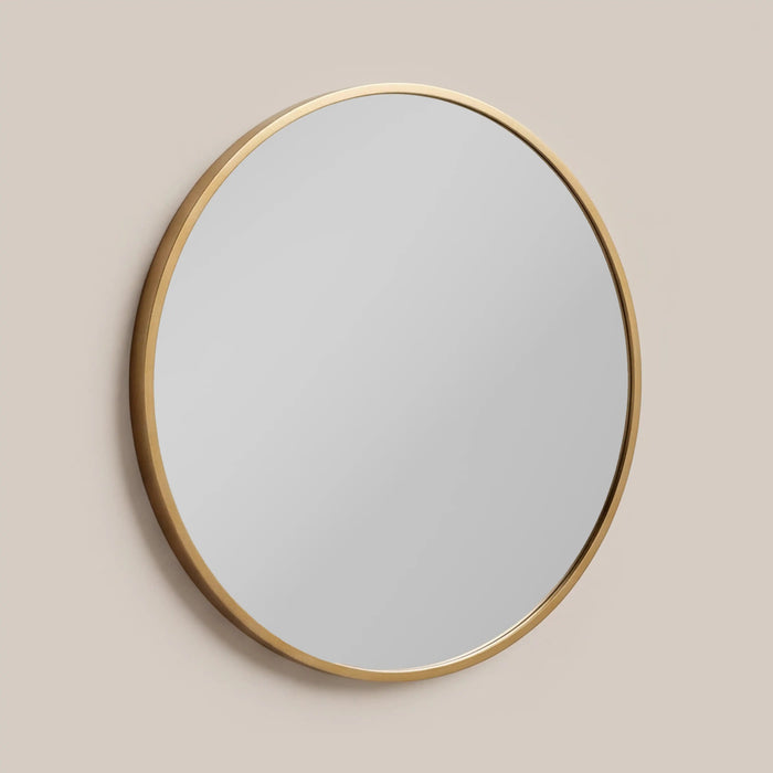 Oliver Round Dressing Table Mirror 60 cm Brass