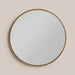 Oliver Round Dressing Table Mirror, 60 cm | Brass