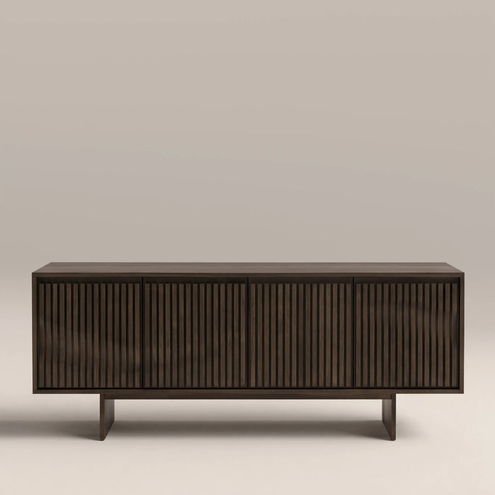 Tampere 4 Door Wooden Sideboard Dark Walnut