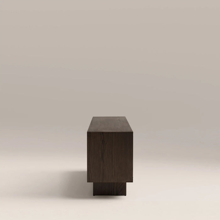 Tampere 4 Door Wooden Sideboard Dark Walnut