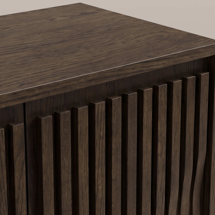 Tampere 4 Door Wooden Sideboard Dark Walnut