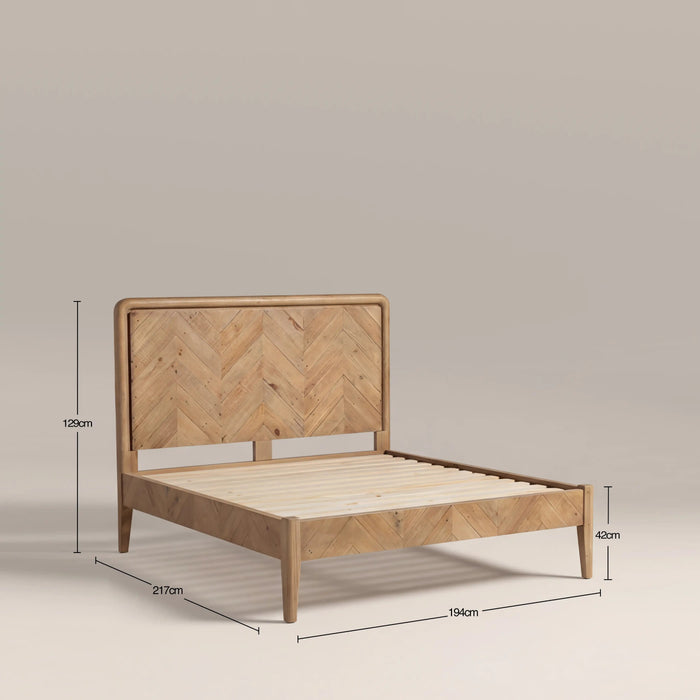 Winslow Wooden Super King Bed Natural