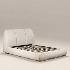 Paro Super King Bed | Ivory Boucle & Natural