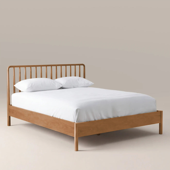 Eva Wooden Super King Bed Oak