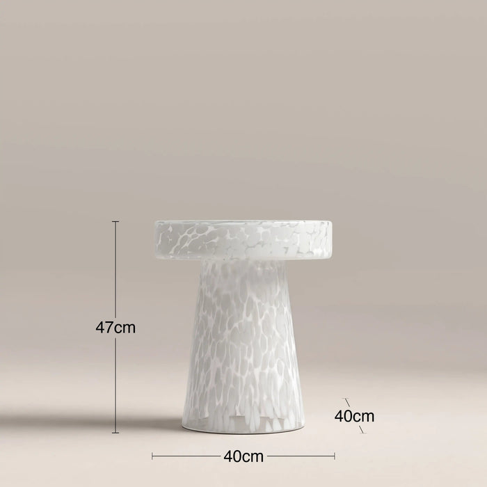 Ottis Round Side Table White