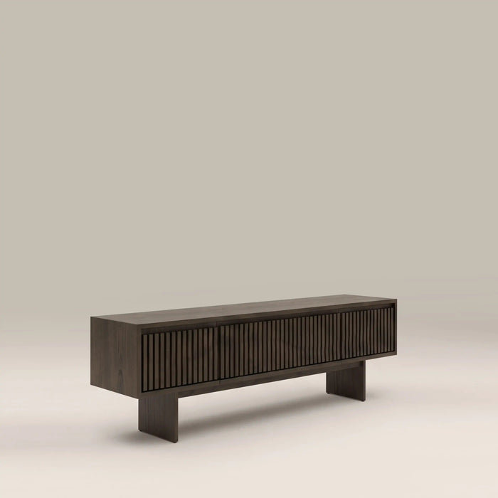 Tampere Wooden TV Stand Dark Walnut