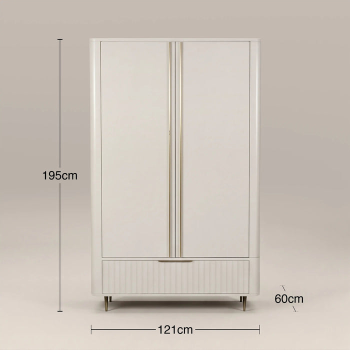 Suvi Double Wardrobe Ivory