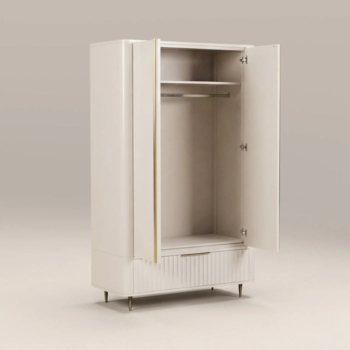 Suvi Double Wardrobe Ivory