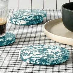 Rock Set of 4 Coasters | Forest Green