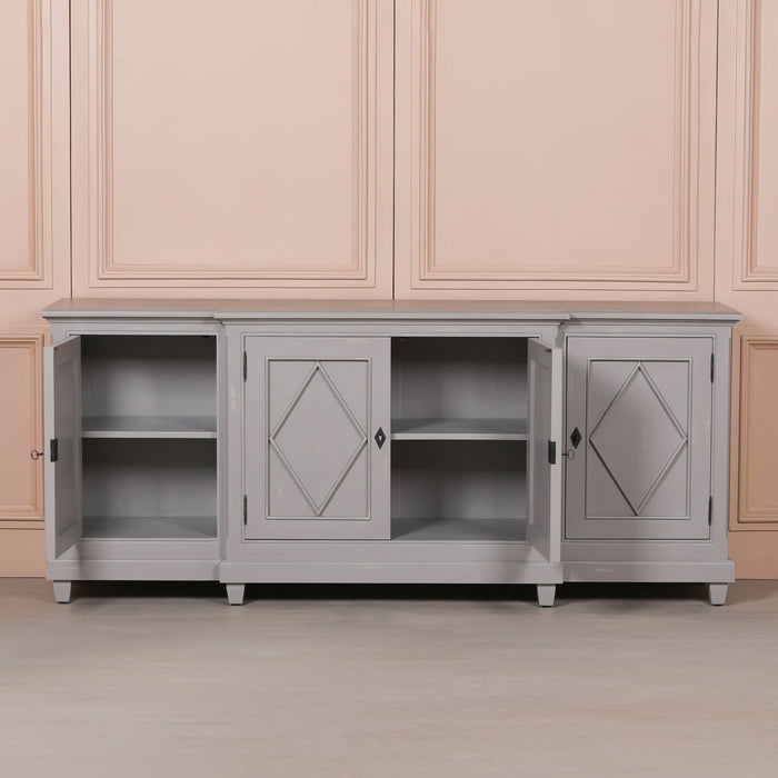 Classical Distressed Sideboard 206cm