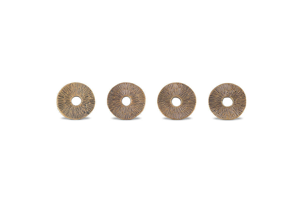 Dankuni Napkin Rings Antique Brass Set Of 4