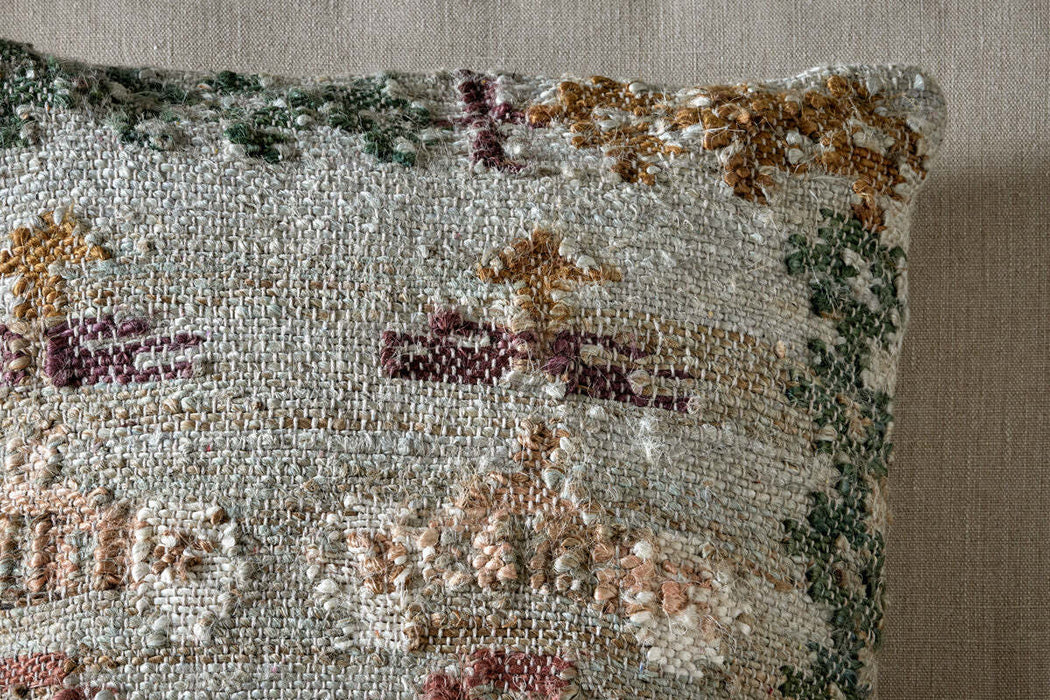 Dantri Jute Cotton Cushion Cover Soft Grey