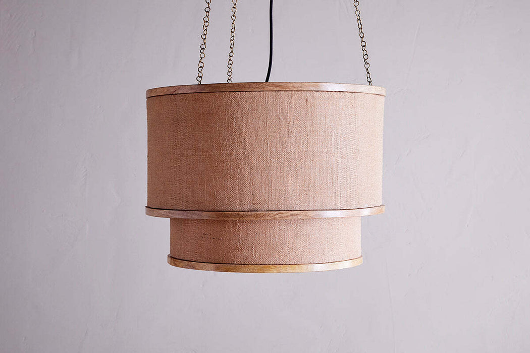 Darat Mango Wood Jute Pendant Natural
