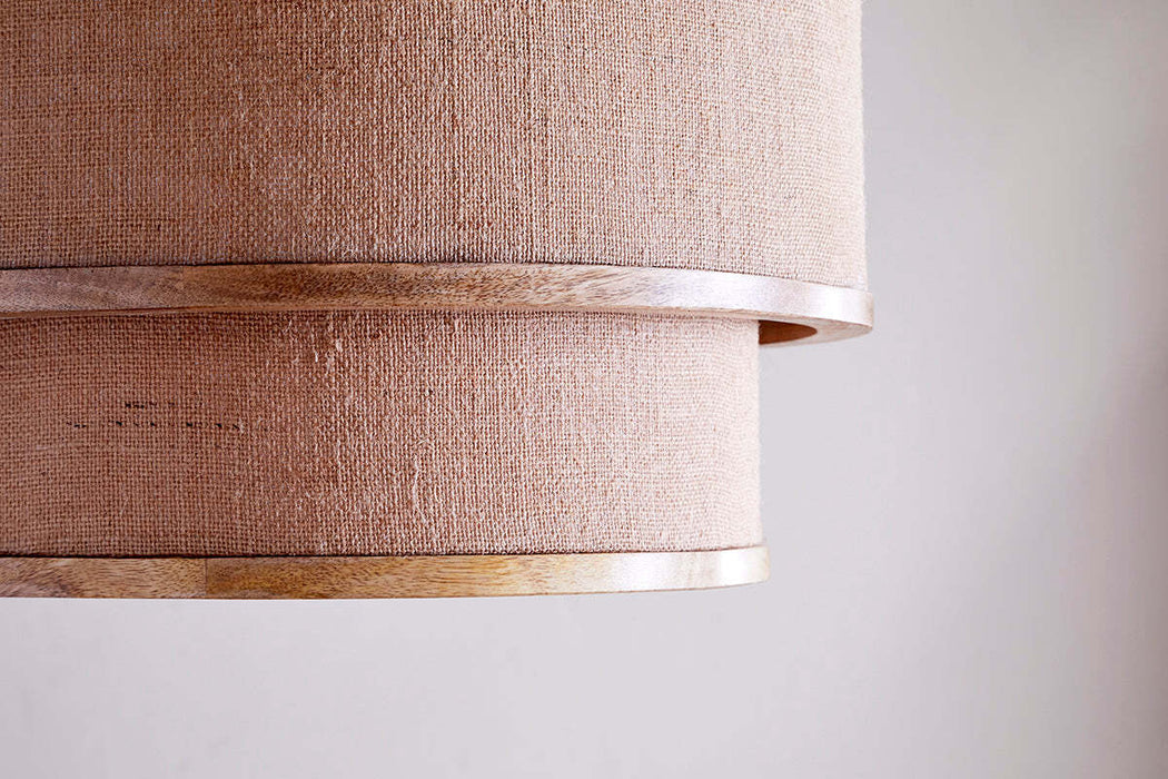 Darat Mango Wood Jute Pendant Natural
