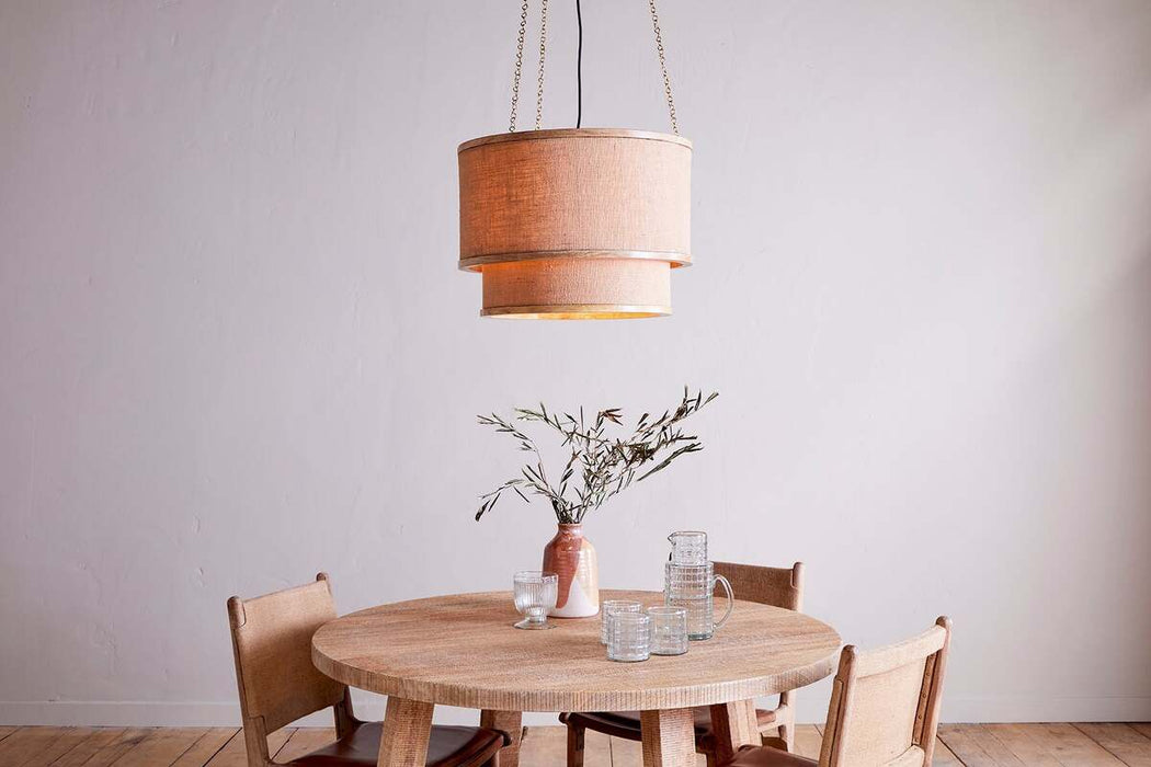 Darat Mango Wood Jute Pendant Natural