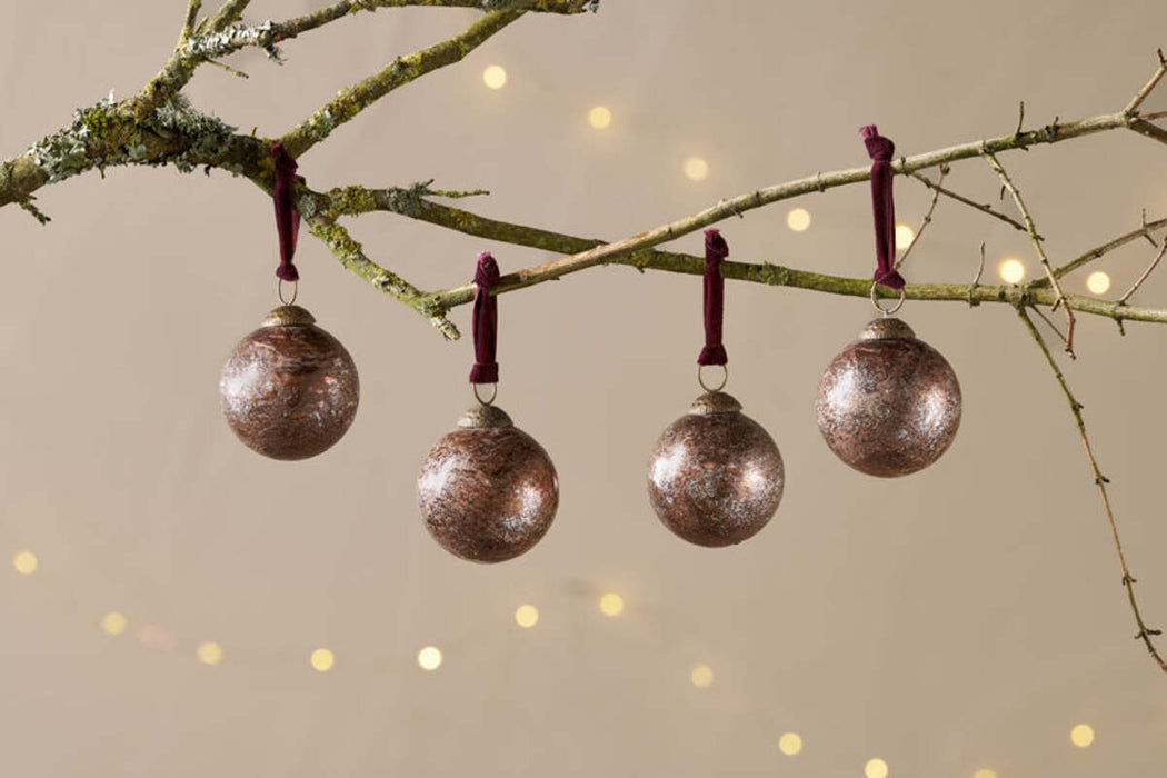 Darya Baubles Antique Burgundy Set Of 4