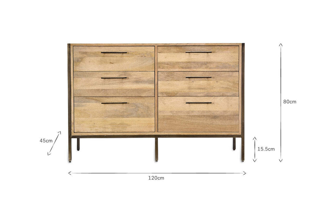 Dasai Mango Wood Chest Of Drawers