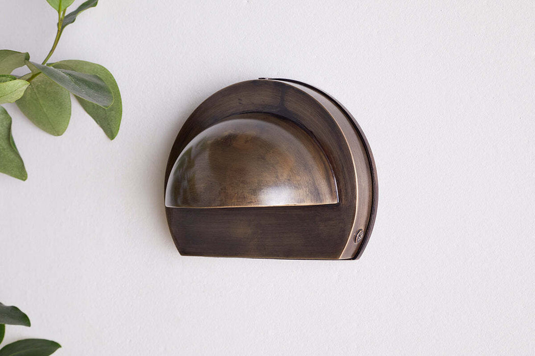 Datu Outdoor Wall Lamp Antique Brass
