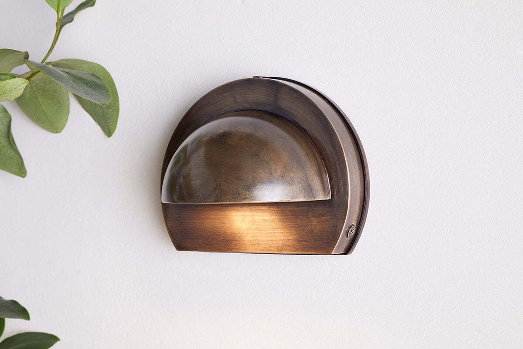 Datu Outdoor Wall Lamp Antique Brass