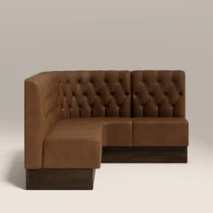 CULT Deep Button Back Banquette Seating | L-Shape