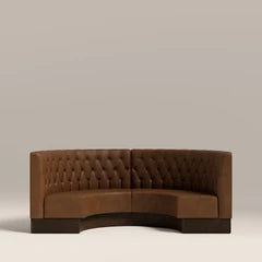 CULT Deep Button Back Banquette Seating | Semi Circle