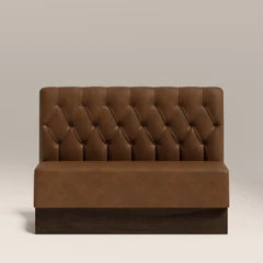 CULT Deep Button Back Banquette Seating | Straight Run