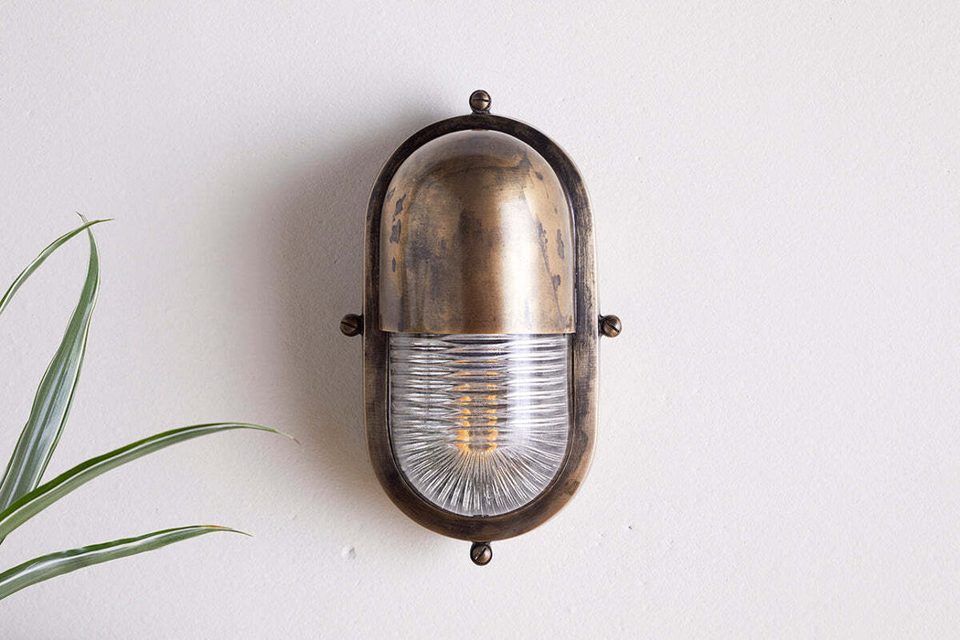 Denaya Outdoor Wall Lamp Antique Brass