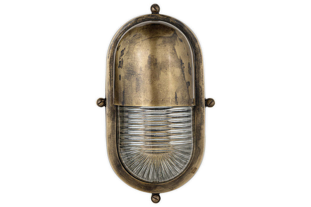 Denaya Outdoor Wall Lamp Antique Brass
