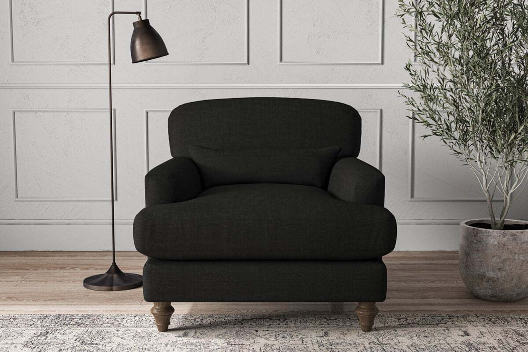 Deni Armchair - Brera Linen Charcoal