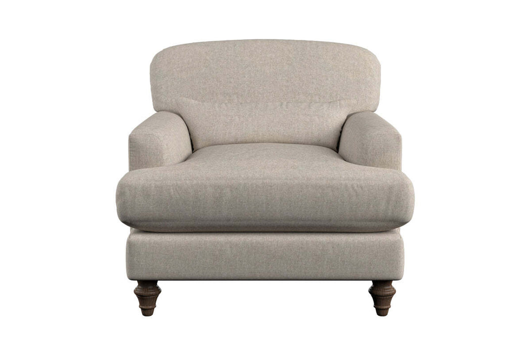 Deni Armchair - Brera Linen Chestnut