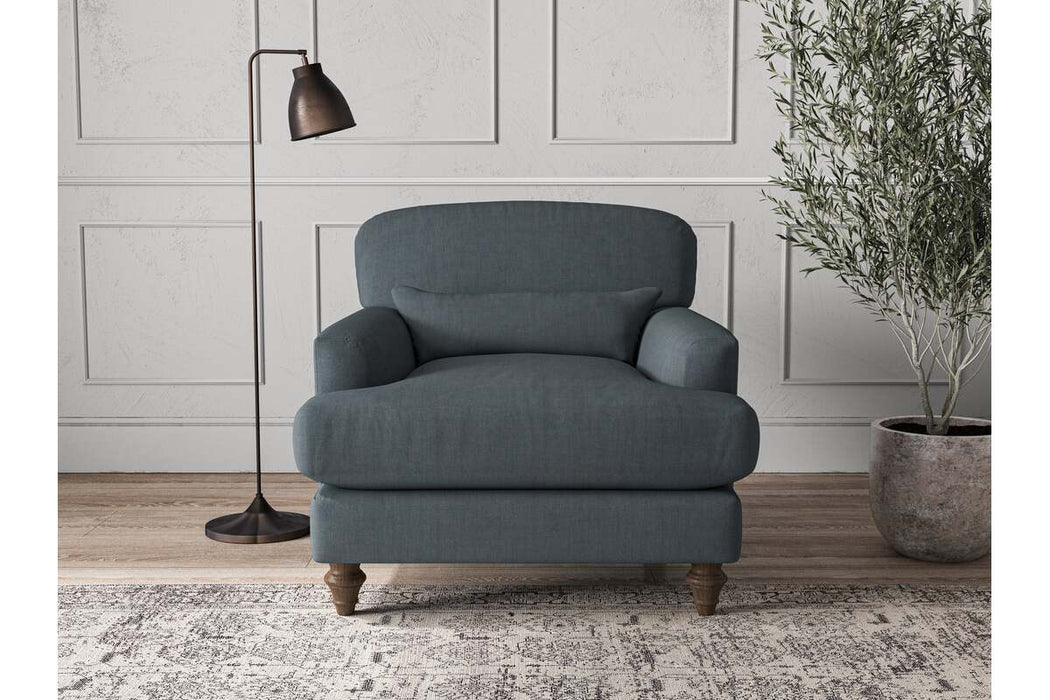 Deni Armchair - Brera Linen Dusk