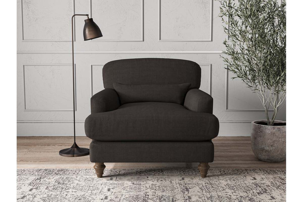 Deni Armchair - Brera Linen Espresso