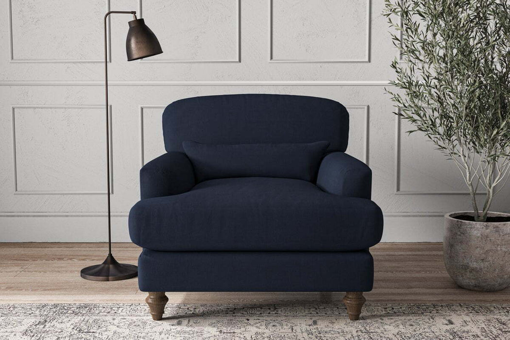 Deni Armchair - Brera Linen Indigo