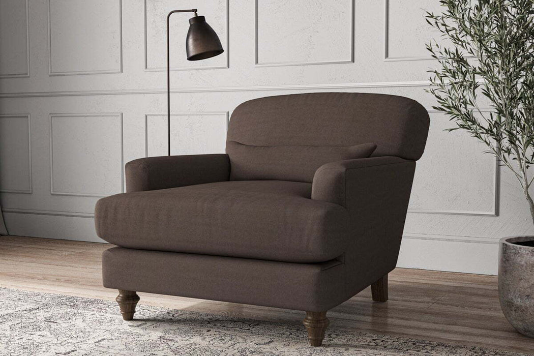 Deni Armchair - Recycled Cotton Mocha