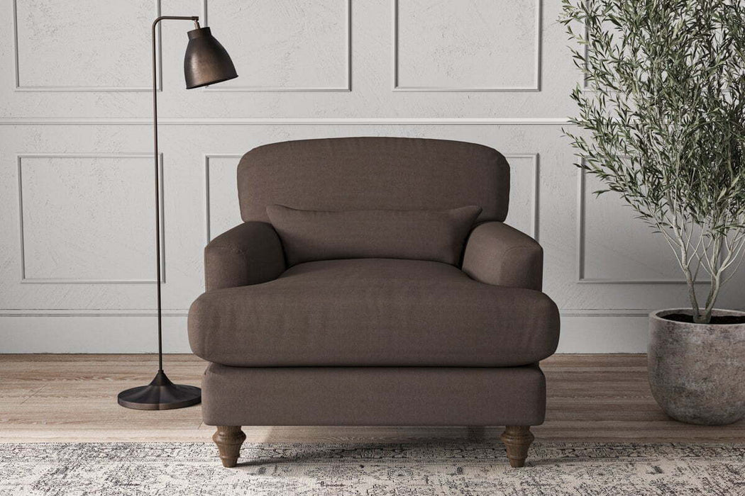 Deni Armchair - Recycled Cotton Mocha