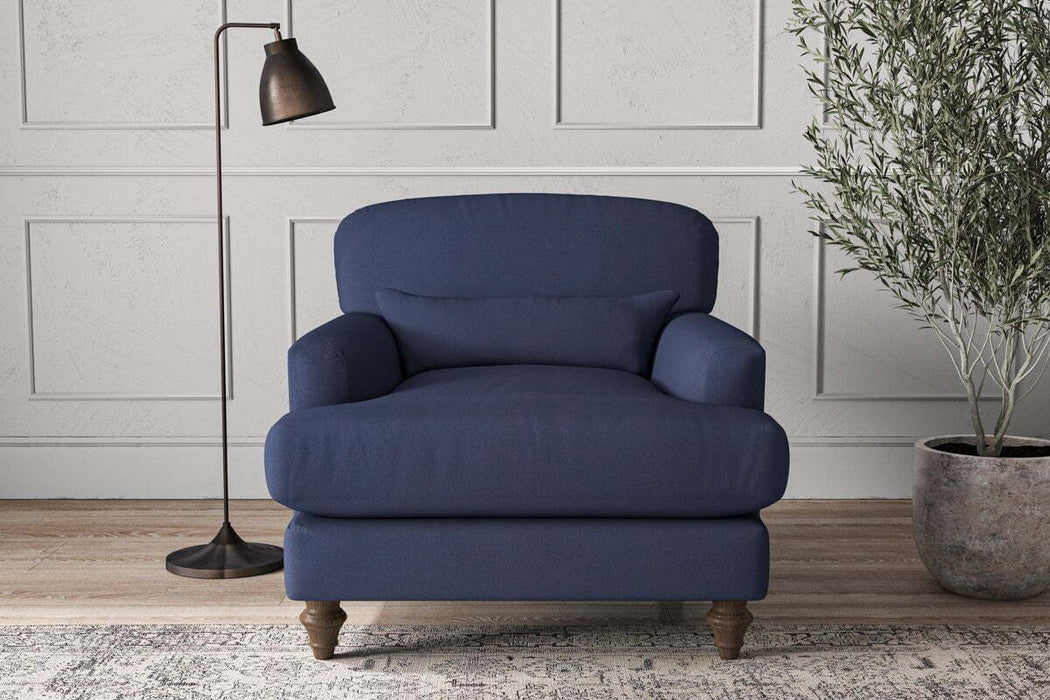 Deni Armchair - Recycled Cotton Navy