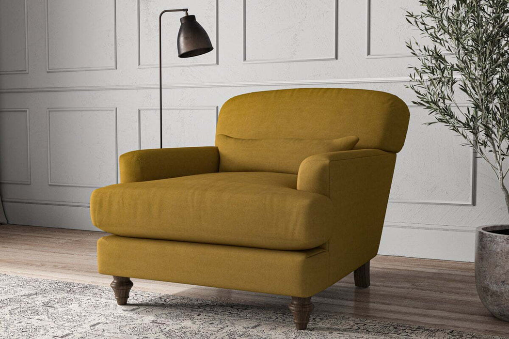 Deni Armchair - Recycled Cotton Ochre