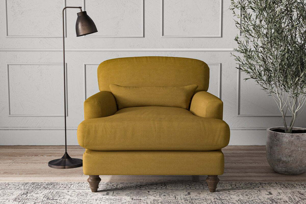 Deni Armchair - Recycled Cotton Ochre