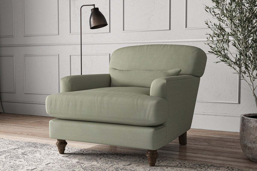 Deni Armchair - Recycled Cotton Seaspray