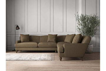 Deni Grand Corner Sofa - Brera Linen Chestnut