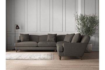 Deni Grand Corner Sofa - Brera Linen Granite