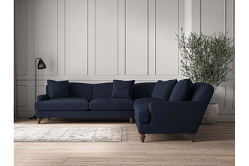 Deni Grand Corner Sofa - Brera Linen Indigo