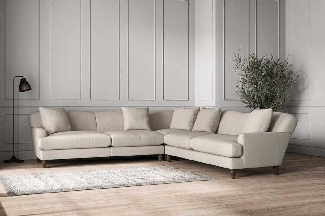 Deni Grand Corner Sofa Brera Linen Natural