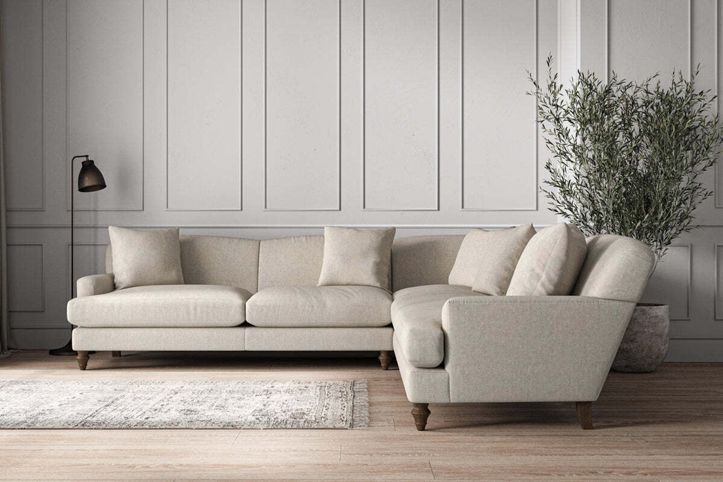 Deni Grand Corner Sofa Brera Linen Natural
