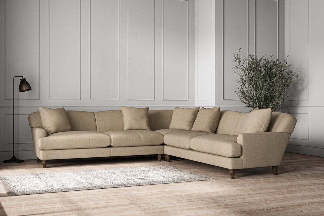 Deni Grand Corner Sofa - Brera Linen Pebble